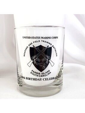 USMC 229th Birthday Celebration Glass Weapons and Field Training Parris Island